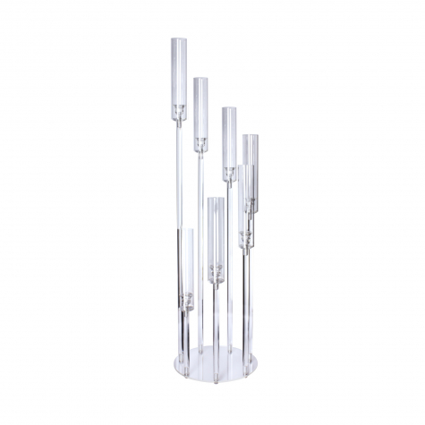 Kerzenständer Acryl 7-flammig 107 cm für LED-Kerzen