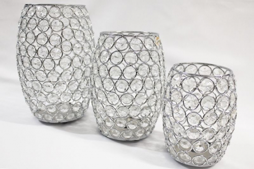Teelichthalter Crystal Vase - 3er Set