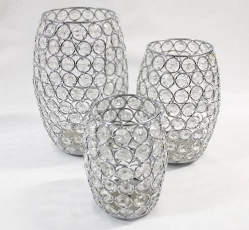 Teelichthalter Crystal Vase - 3er Set
