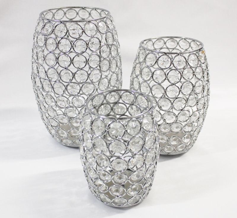 Teelichthalter Set 3er Event Vase Kauf - - Crystal