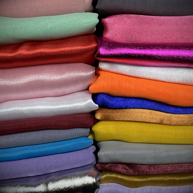 Stoffpaket 18 kg - Stoffreste - Voile, Organza, Satin, Chiffon......