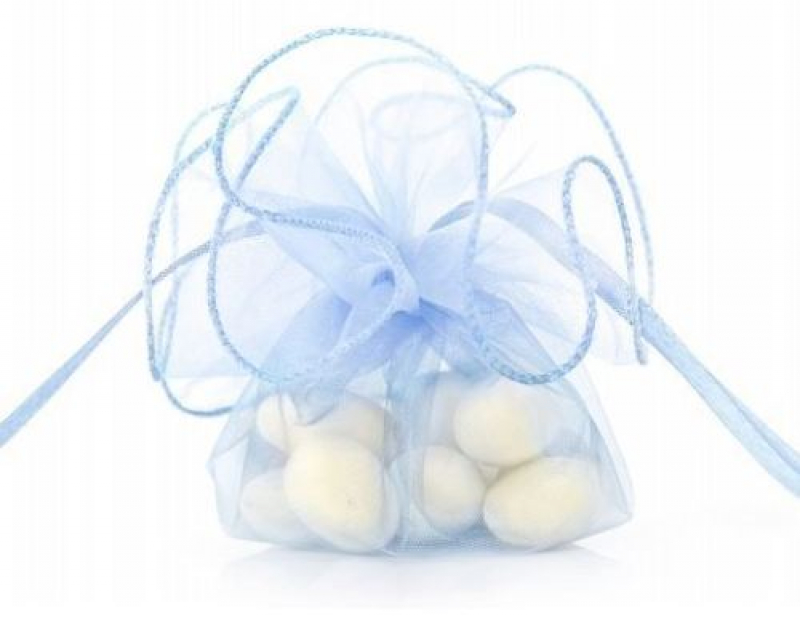 20x Organzabeutel Rund, Ø 6 cm