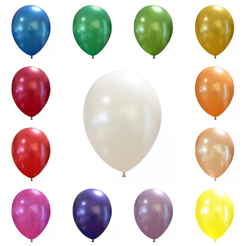 25 Luftballons Metallic Medium