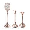 Kerzenständer Chalice 2-in-1 Deko Säule Ständer 3-er Set, Chalice M, Roségold B Ware